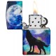 美版 Zippo Lighter Wolf Design 49683