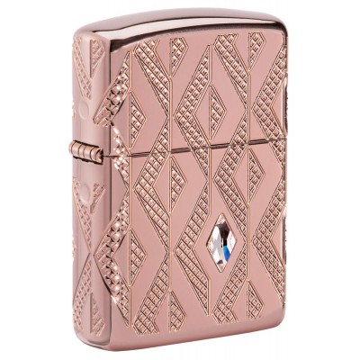 美版 Zippo Lighter Armor Geometric Diamond Pattern Design 49702