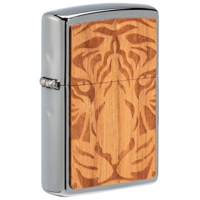 美版 Zippo Lighter WOODCHUCK USA Cherry Tiger Head 49707