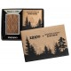 美版 Zippo Lighter WOODCHUCK USA Walnut Leaves 49708