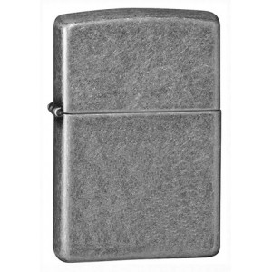 美版 Zippo Lighter 仿古銀防風打火機 Classic Antique Silver Plate 121FB