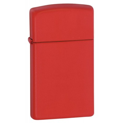 美版 Zippo Lighter Slim® 窄版 紅啞漆 Red Matte 1633