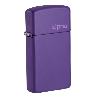 美版 Zippo Lighter Slim® 窄版 紫啞漆 Purple Matte with Zippo Logo 1637ZL
