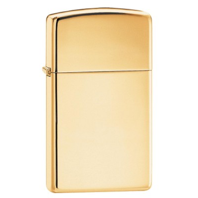 美版 Zippo Lighter Slim® 窄版 銅刻鏡子 Slim® High Polish Brass 1654B