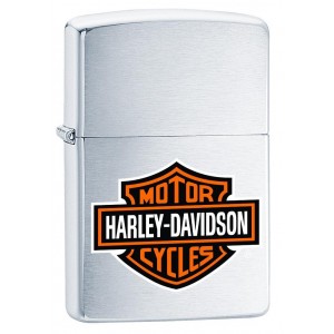 美版 Zippo Lighter 經典哈雷徽章(銀) Harley-Davidson 200HD.H252