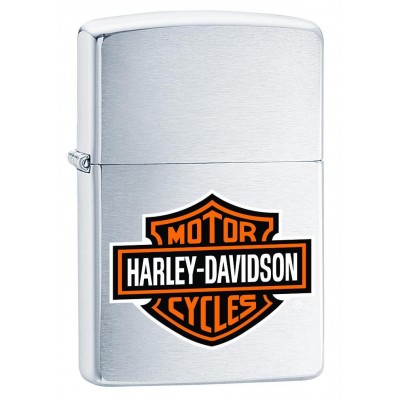 美版 Zippo Lighter 經典哈雷徽章(銀) Harley-Davidson 200HD.H252