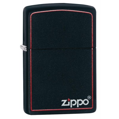美版 Zippo Lighter 紅框黑啞 Classic Black and Red Zippo 218ZB