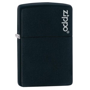 美版 Zippo Lighter 黑啞漆 Black Matte with Zippo Logo 218ZL