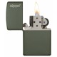 美版 Zippo Lighter 軍綠啞漆 Green Matte with Zippo Logo 221ZL