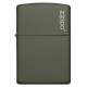 美版 Zippo Lighter 軍綠啞漆 Green Matte with Zippo Logo 221ZL