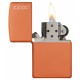 美版 Zippo Lighter 橙色啞漆 Orange Matte with Zippo Logo 231ZL