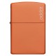 美版 Zippo Lighter 橙色啞漆 Orange Matte with Zippo Logo 231ZL