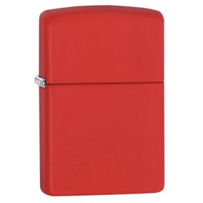 美版 Zippo Lighter 紅色啞漆(素面) Red Matte 233