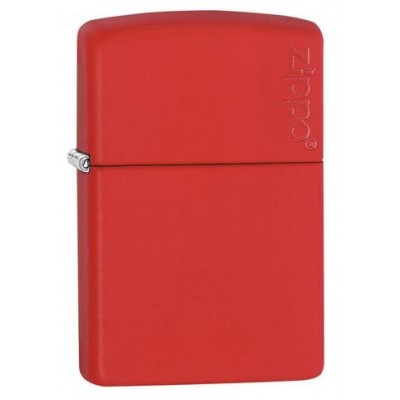 美版 Zippo Lighter 紅色啞漆 Red Matte with Zippo Logo 233ZL