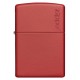 美版 Zippo Lighter 紅色啞漆 Red Matte with Zippo Logo 233ZL