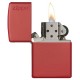 美版 Zippo Lighter 紅色啞漆 Red Matte with Zippo Logo 233ZL