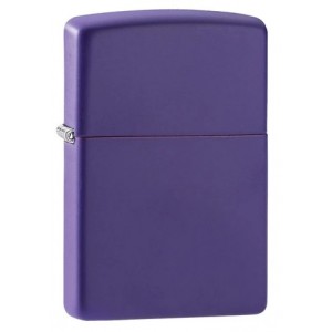 美版 Zippo Lighter 紫色啞漆(素面) Classic Purple Matte 237