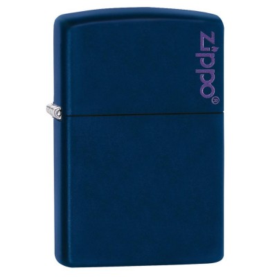 美版 Zippo Lighter 深藍啞漆 Navy Matte with Zippo Logo 239ZL