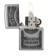 美版 Zippo Lighter 傑克丹尼聯名款-經典徽章(銀) Jack Daniel's 250JD.427