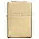 美版 Zippo Lighter 黃銅鏡面 High Polish Solid Brass 254