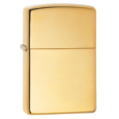 美版 Zippo Lighter 黃銅鏡面 High Polish Solid Brass 254B